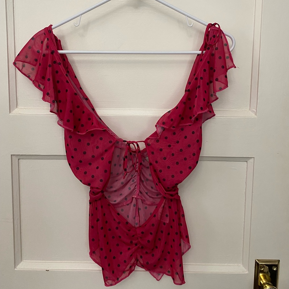 Urban Outfitters Leila Ruffle Top